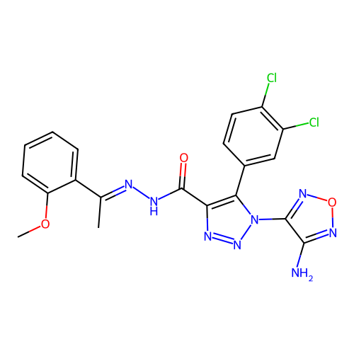 C20H16Cl2N8O3 structure