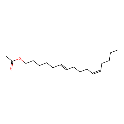6,11-Hexadecadien-1-ol, acetate, (E,Z)- structure