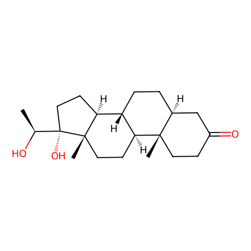 17,20-Dihydroxypregnan-3-one structure