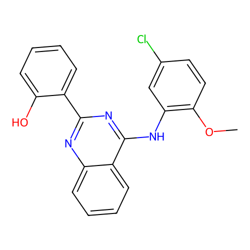 2-{(4Z)-4-[(5-chloro-2-methoxyphenyl)imino]-3,4-dihydroquinazolin-2-yl}phenol structure