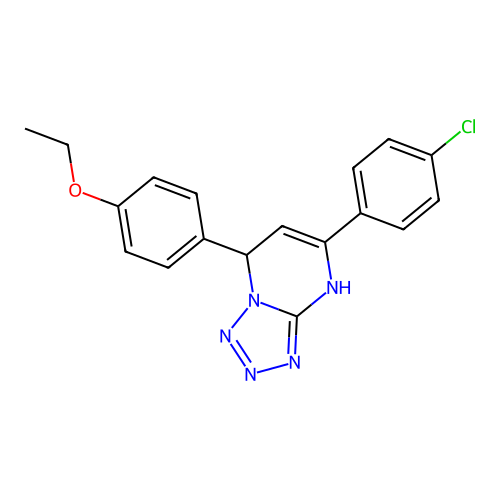 5-(4-Chlorophenyl)-7-(4-ethoxyphenyl)-4,7-dihydrotetrazolo[1,5-a]pyrimidine structure