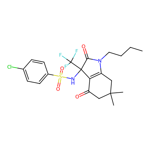 C21H24ClF3N2O4S structure
