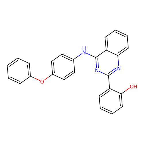 2-{(4Z)-4-[(4-phenoxyphenyl)imino]-3,4-dihydroquinazolin-2-yl}phenol structure