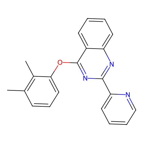 4-(2,3-Dimethylphenoxy)-2-(pyridin-2-yl)quinazoline structure