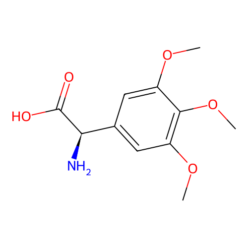 (R)-2-Amino-2-(3,4,5-trimethoxyphenyl)acetic acid structure