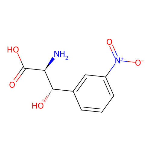 (2S,3S)-2-amino-3-hydroxy-3-(3-nitrophenyl)propanoic acid structure