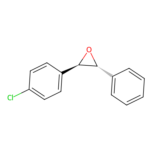 Oxirane, 2-(4-chlorophenyl)-3-phenyl-, trans-(+-)- structure