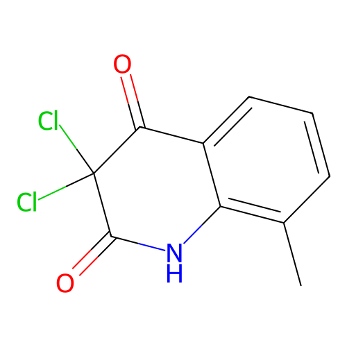3,3-dichloro-8-methyl-1H-quinoline-2,4-dione structure