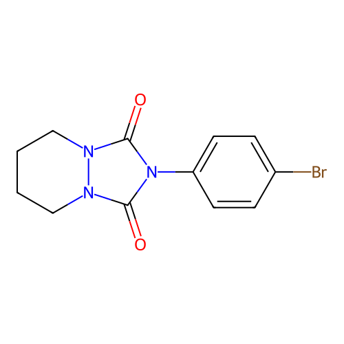 2-(4-Bromophenyl)tetrahydro-1H-(1,2,4)triazolo(1,2-a)pyridazine-1,3(2H)-dione structure