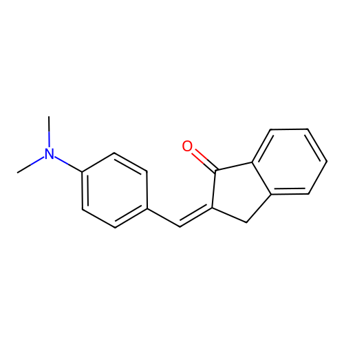 2-{[4-(dimethylamino)phenyl]methylidene}-2,3-dihydro-1H-inden-1-one structure