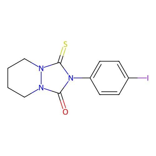 1H-(1,2,4)Triazolo(1,2-a)pyridazin-1-one, hexahydro-2-(4-iodophenyl)-3-thioxo- structure