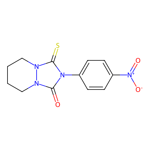 1H-(1,2,4)Triazolo(1,2-a)pyridazin-1-one, hexahydro-2-(4-nitrophenyl)-3-thioxo- structure