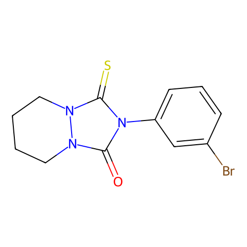 1H-(1,2,4)Triazolo(1,2-a)pyridazin-1-one, 2-(3-bromophenyl)hexahydro-3-thioxo- structure