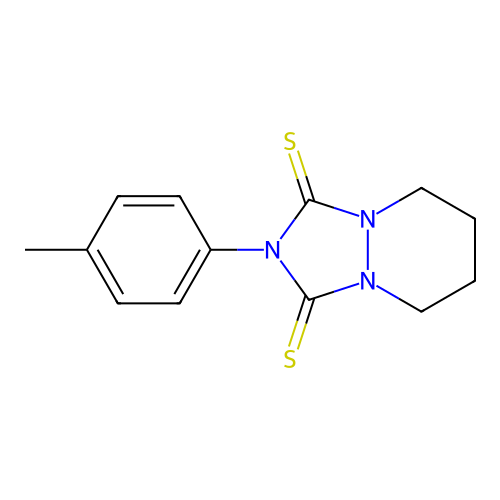 1H-(1,2,4)Triazolo(1,2-a)pyridazine-1,3(2H)-dithione, tetrahydro-2-(4-methylphenyl)- structure