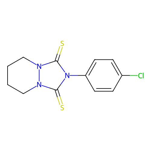 1H-(1,2,4)Triazolo(1,2-a)pyridazine-1,3(2H)-dithione, 2-(4-chlorophenyl)tetrahydro- structure