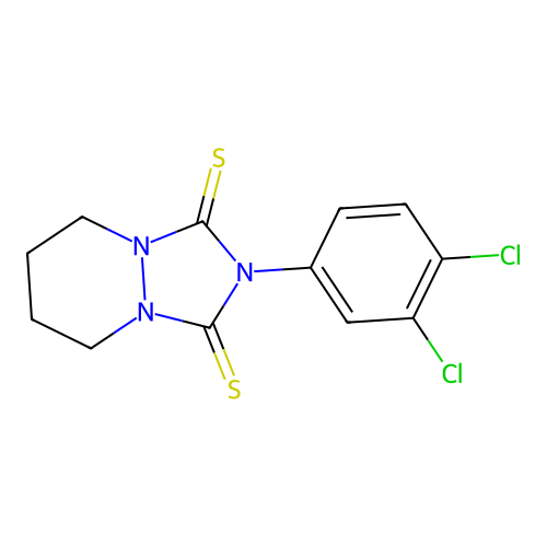 1H-(1,2,4)Triazolo(1,2-a)pyridazine-1,3(2H)-dithione, 2-(3,4-dichlorophenyl)tetrahydro- structure