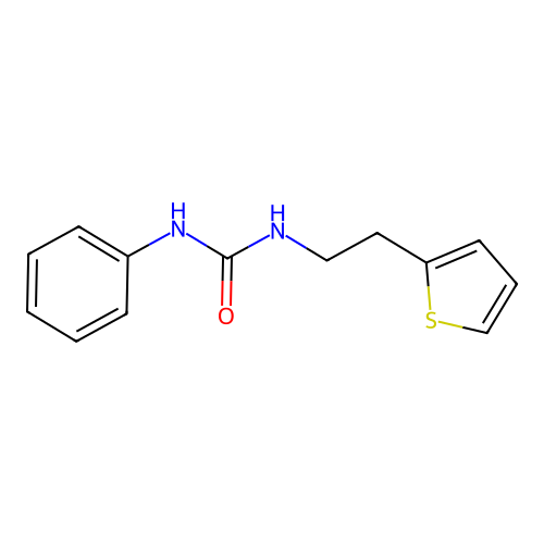 1-Phenyl-3-(2-thiophen-2-ylethyl)urea structure