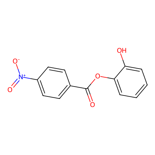 2-Hydroxyphenyl 4-nitrobenzoate structure