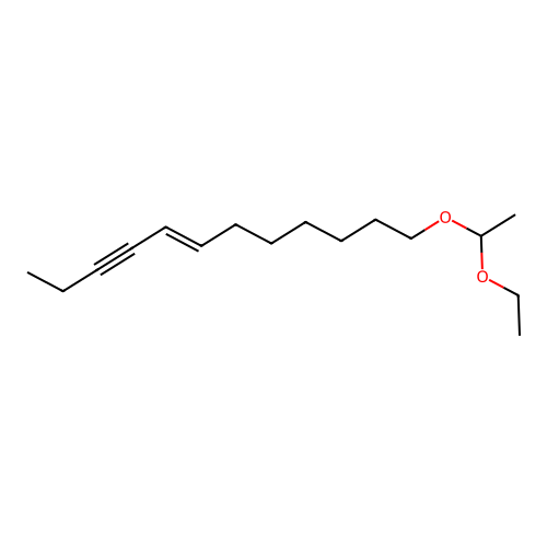 5-Dodecen-3-yne, 12-(1-ethoxyethoxy)-, (5E)- structure