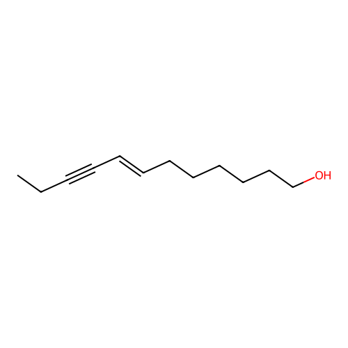 7-Dodecen-9-yn-1-ol, (7E)- structure