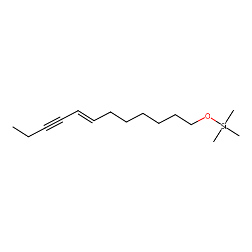 Silane, [(7E)-7-dodecen-9-yn-1-yloxy]trimethyl- structure