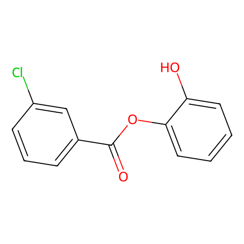 2-Hydroxyphenyl 3-chlorobenzoate structure