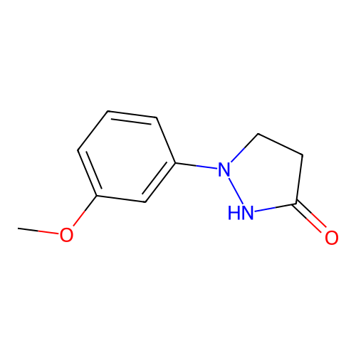 1-(3-Methoxyphenyl)pyrazolidin-3-one structure