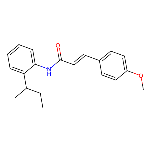 (E)-N-(2-butan-2-ylphenyl)-3-(4-methoxyphenyl)prop-2-enamide structure