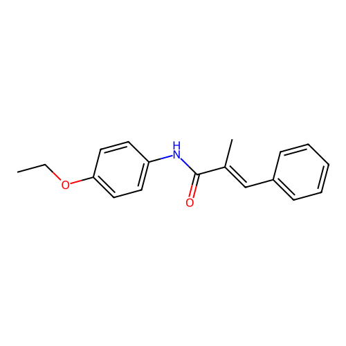 (E)-N-(4-ethoxyphenyl)-2-methyl-3-phenylprop-2-enamide structure