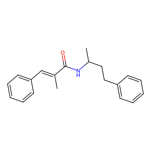 (E)-2-methyl-3-phenyl-N-(4-phenylbutan-2-yl)prop-2-enamide structure