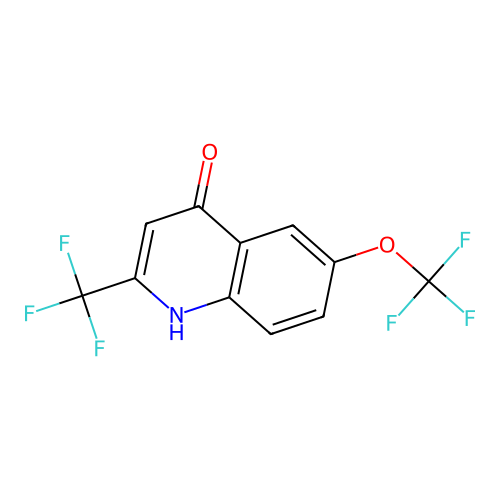 6-(Trifluoromethoxy)-2-(trifluoromethyl)quinolin-4(1H)-one structure