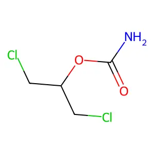 2-Propanol, 1,3-dichloro-, 2-carbamate structure