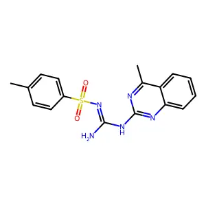 2-(4-Methylphenyl)sulfonyl-1-(4-methylquinazolin-2-yl)guanidine structure