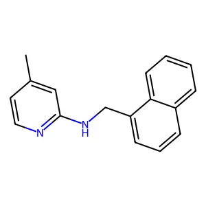4-methyl-N-(naphthalen-1-ylmethyl)pyridin-2-amine structure