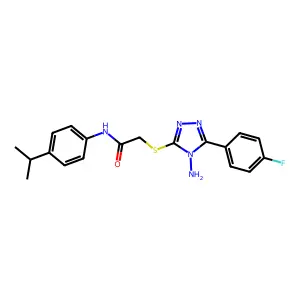 C19H20FN5OS structure