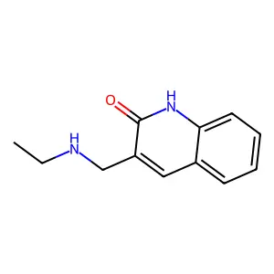 3-((Ethylamino)methyl)quinolin-2(1H)-one structure