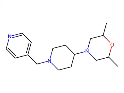2,6-Dimethyl-4-[1-(pyridin-4-ylmethyl)piperidin-4-yl]morpholine structure