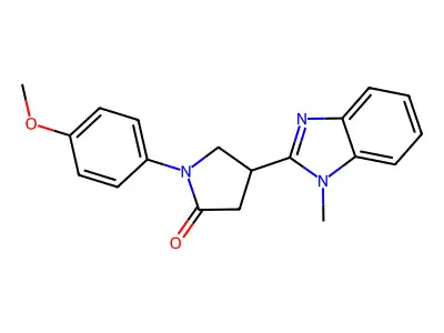 1-(4-Methoxyphenyl)-4-(1-methylbenzimidazol-2-yl)pyrrolidin-2-one structure