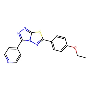 6-(4-Ethoxyphenyl)-3-pyridin-4-yl-[1,2,4]triazolo[3,4-b][1,3,4]thiadiazole structure