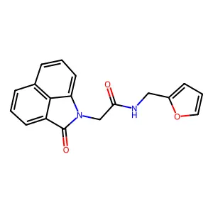 N-(furan-2-ylmethyl)-2-(2-oxobenzo[cd]indol-1(2H)-yl)acetamide structure