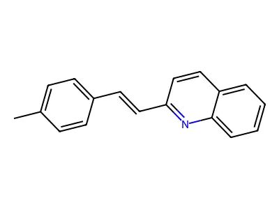 Quinoline, 2-[2-(4-methylphenyl)ethenyl]- structure