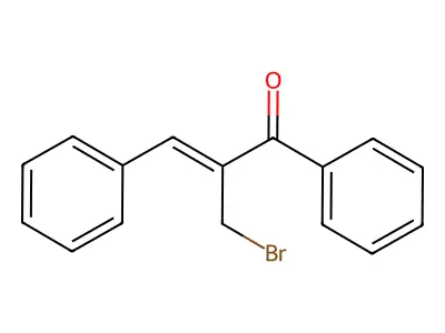 2-(Bromomethyl)-1,3-diphenylprop-2-en-1-one structure