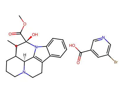 Vincamine 5-bromonicotinate structure