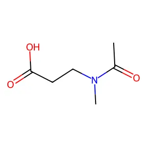 3-(N-methylacetamido)propanoic acid structure