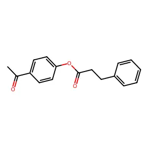 4-Acetylphenyl 3-phenylpropanoate structure
