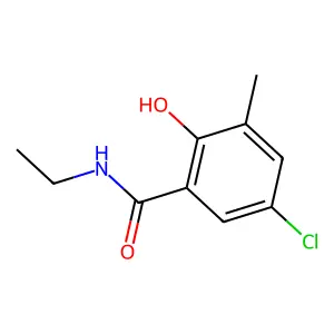5-氯-N-乙基-2-羟基-3-甲基苯甲酰胺 structure
