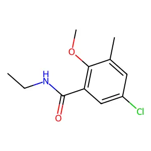 5-氯-N-乙基-2-甲氧基-3-甲基苯甲酰胺 structure