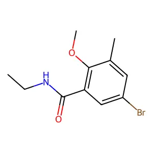 5-溴-N-乙基-2-甲氧基-3-甲基苯甲酰胺 structure