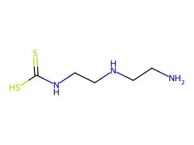 Carbamodithioic acid, (2-((2-aminoethyl)amino)ethyl)- structure