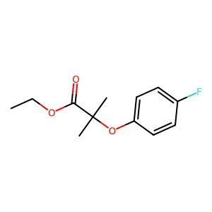 Ethyl 2-(4-fluorophenoxy)-2-methylpropanoate structure